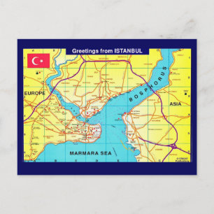 Istanbul Retro Välkomstkort Vykort