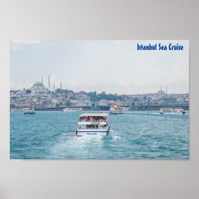 Istanbul Sea Cruise/Ferry Crossing Poster (Framsidan)