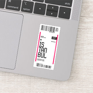 Istanbul Travel Biljett Klistermärken