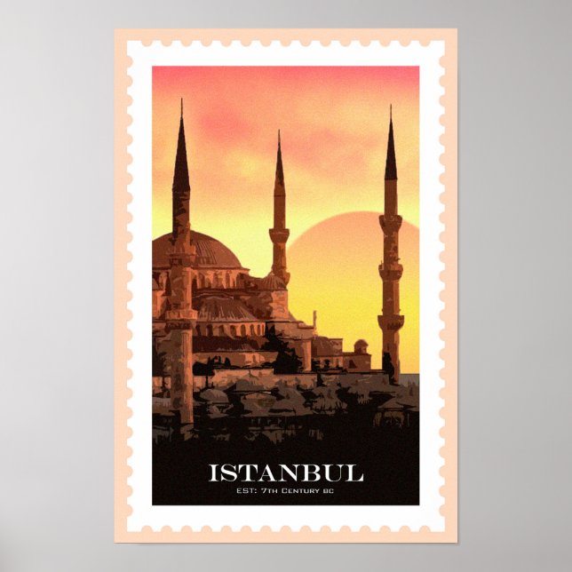 Istanbul Travel Poster (Framsidan)