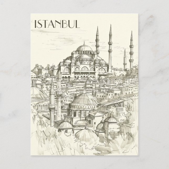 Istanbul Travel Vykort (Framsida)