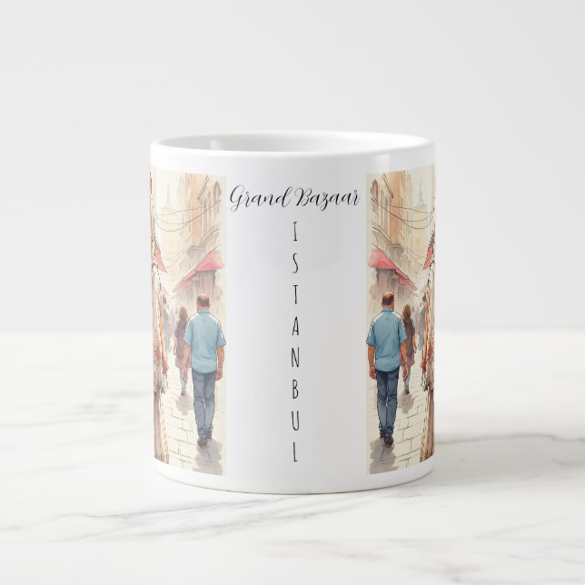 Istanbul-turistmål,turkiska, Turkeye Jumbo Mugg (Framsidan)