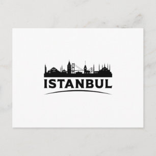 Istanbul Turkey City Cityscape Skyline Gift Idea Vykort