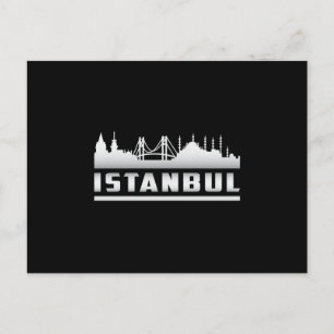 Istanbul Turkey City Skyline Cityscape Funny Gift Vykort