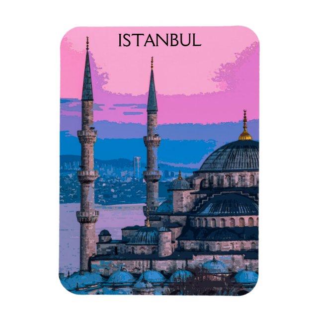 Istanbul Turkey Hagia Sophia Architecture Magnet (Vertikal)