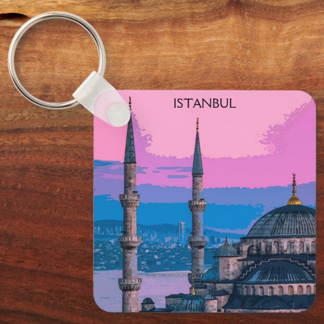 Istanbul Turkey Hagia Sophia Architecture Nyckelring (Framsida)
