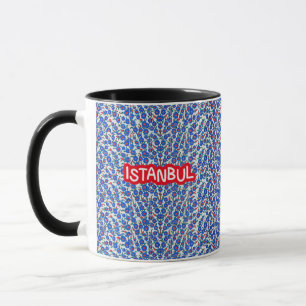 Istanbul Turkey Souvenir Blue and White Mugg