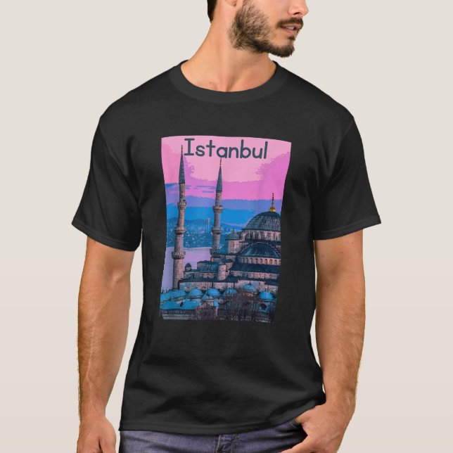 Istanbul Turkey Souvenir T Shirt (Framsida)