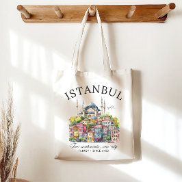 Istanbul Turkey Watercolor art city landscape Tygkasse