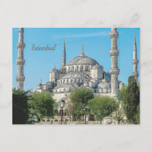 Istanbul Turkiet Blå moskén Arkitektur Dag Utsikt Vykort