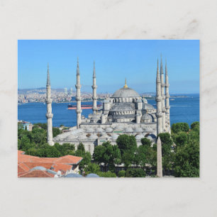 Istanbul Turkiet Blå moskén Arkitektur Dag Utsikt Vykort