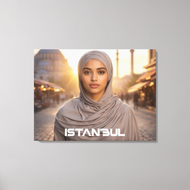 ISTANBUL - TURKIET CANVASTRYCK (Framsida)