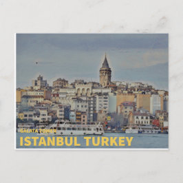 Istanbul Turkiet | Galata Torn Vykort