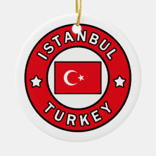 Istanbul Turkiet Julgransprydnad Keramik