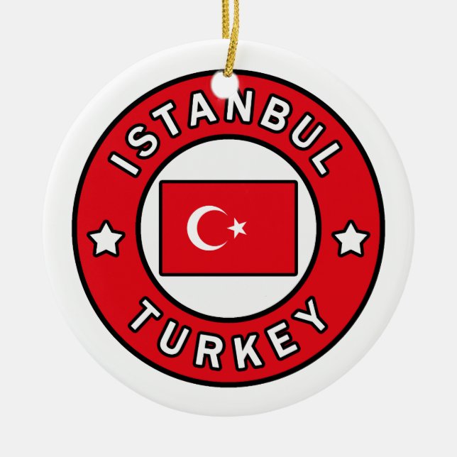 Istanbul Turkiet Julgransprydnad Keramik (Framsidan)