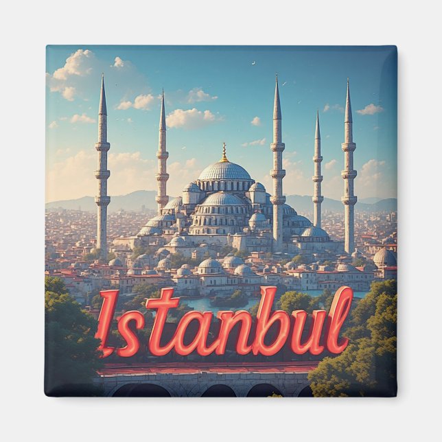 Istanbul Turkiet Resa Present För Utforskare 🗺️ Magnet (Framsidan)