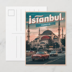 Istanbul turkiet resa vintage souvenirer presenter vykort