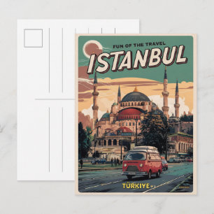 Istanbul turkiet resa vintage souvenirer presenter vykort