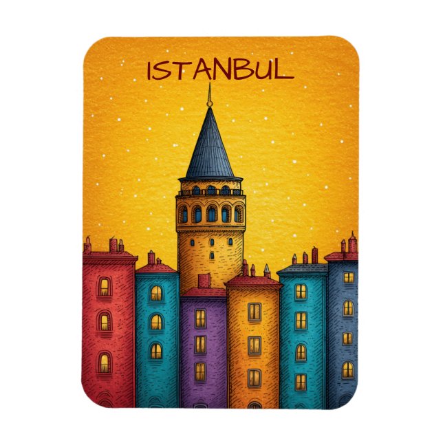 Istanbul Turkiet Resor Magnet (Vertikal)
