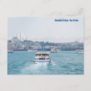 Istanbul Turkiet, Sea Cruise Vykort