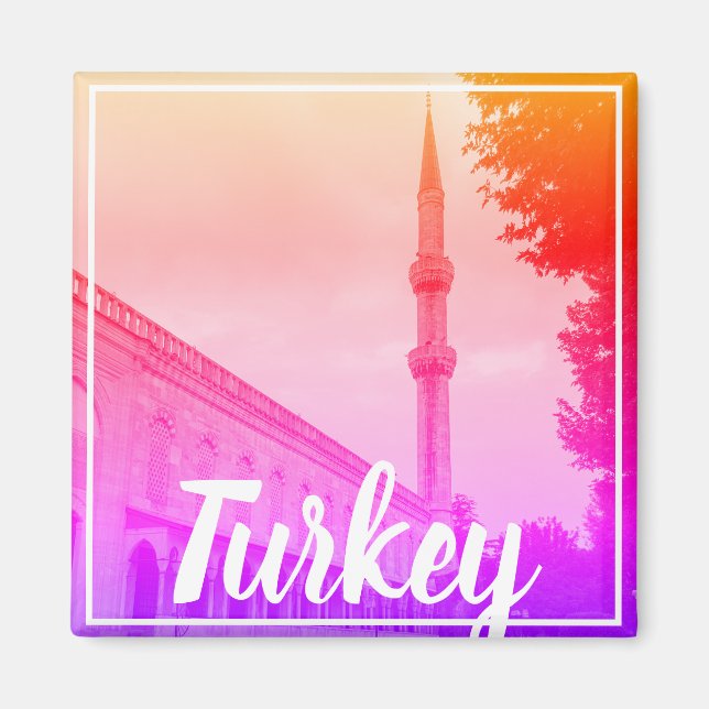 Istanbul Turkiet Seraglio Topkapi Palace Magnet (Framsidan)