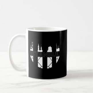 Istanbul Turkiet skyline Besikt som fotbollsspelar Kaffemugg
