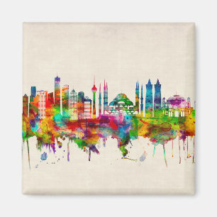 Istanbul Turkiet Skyline Magnet