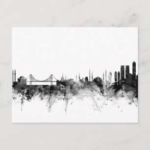 Istanbul Turkiet Skyline Vykort