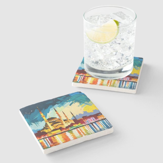 Istanbul Turkiet Souvenir  Stenunderlägg (Sidan)