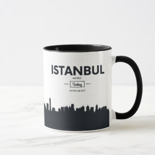 Istanbul Turkiet stadskoordinater Mugg