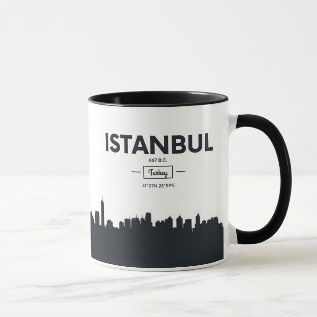 Istanbul Turkiet | stadskoordinater Mugg (Höger)