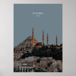 Istanbul, Turkiet Travel Artwork Poster