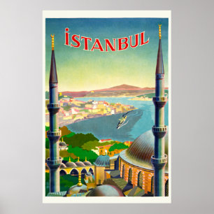 Istanbul Turkiet Vintage affisch 1939