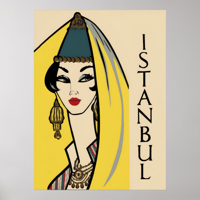 Istanbul, Turkiets reseaffisch Poster (Framsidan)
