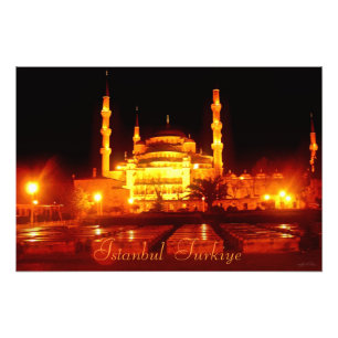 Istanbul Turkiye Mosque Photographic Print Fototryck