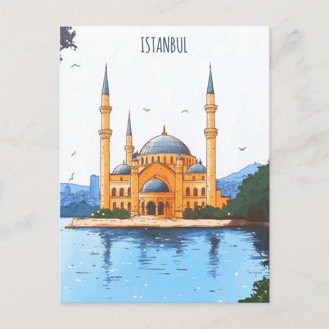 Istanbul Turkiye Resor Vykort (Framsida)