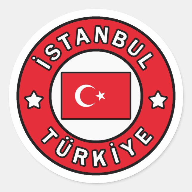 İstanbul Türkiye Runt Klistermärke (Framsida)