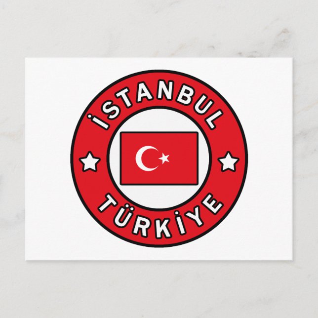 İstanbul Türkiye Vykort (Framsida)