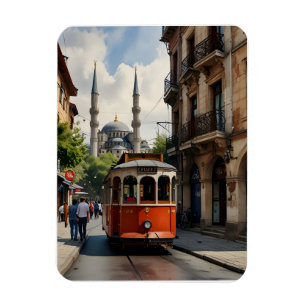 Istanbul vattenfärgsdel magnet