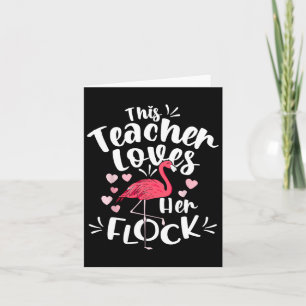 Istant Principal Kärlek Hennes Flock Flamingo Teac Kort