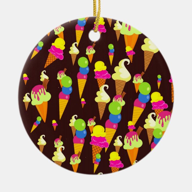 Istapet Julgransprydnad Keramik (Framsidan)