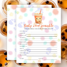 Iste-baby shower - Babyspråk förvrängning