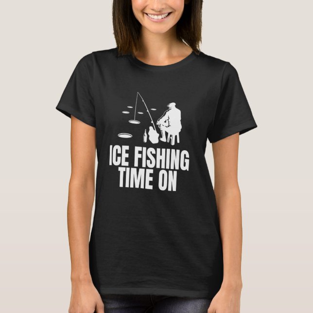 Istid för fiske på t shirt (Framsida)