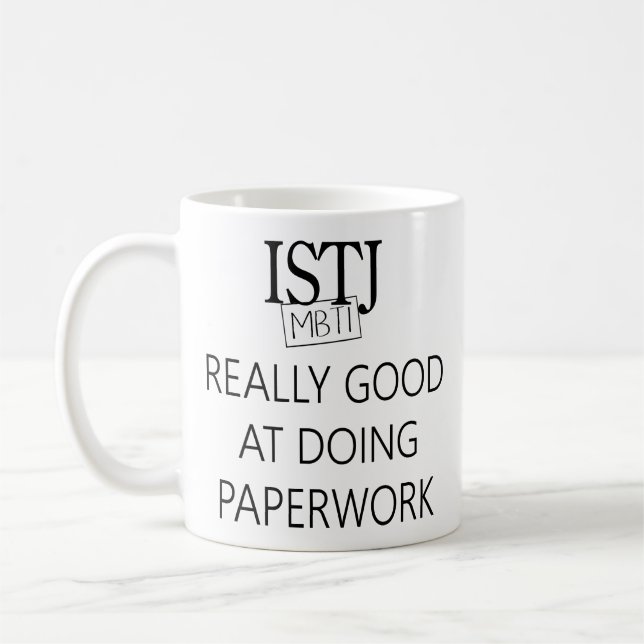 ISTJ arbetsuppgiften Fullfiller Kaffemugg (Vänster)