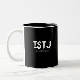 ISTJ - Practical Rationalist (Vit) Två-Tonad Mugg