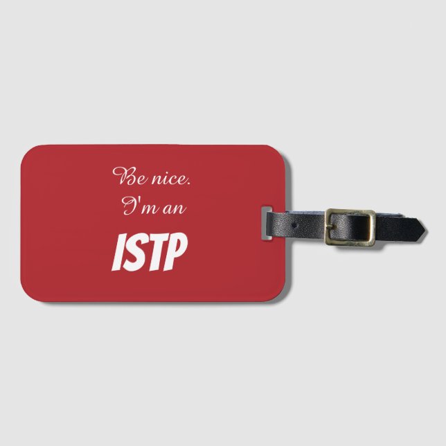 ISTP Bagageetikett Bagagebricka (Framsida horisontal)