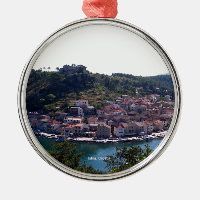 Istrien, Kroatien Julgransprydnad Metall (Framsidan)