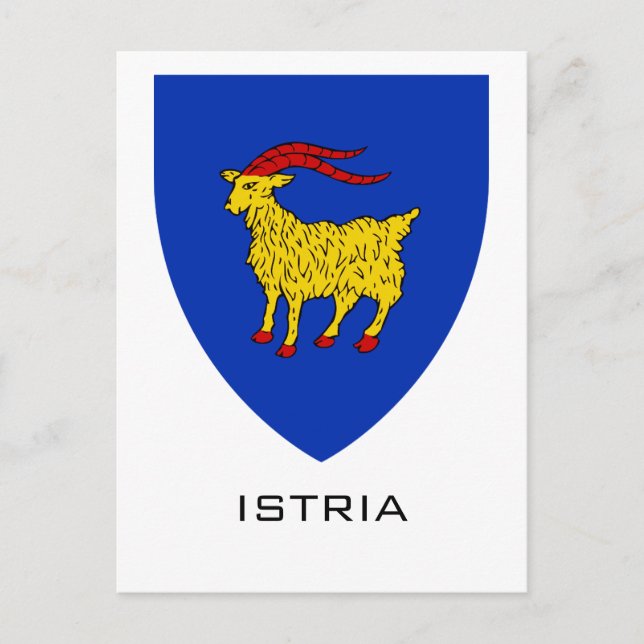Istriens vapen Adriatiskt arv Vykort (Framsida)