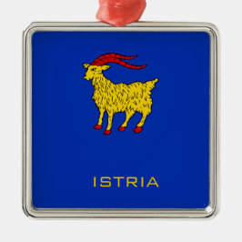 Istriens vapensköld Adriaatiska arvet Julgransprydnad Metall