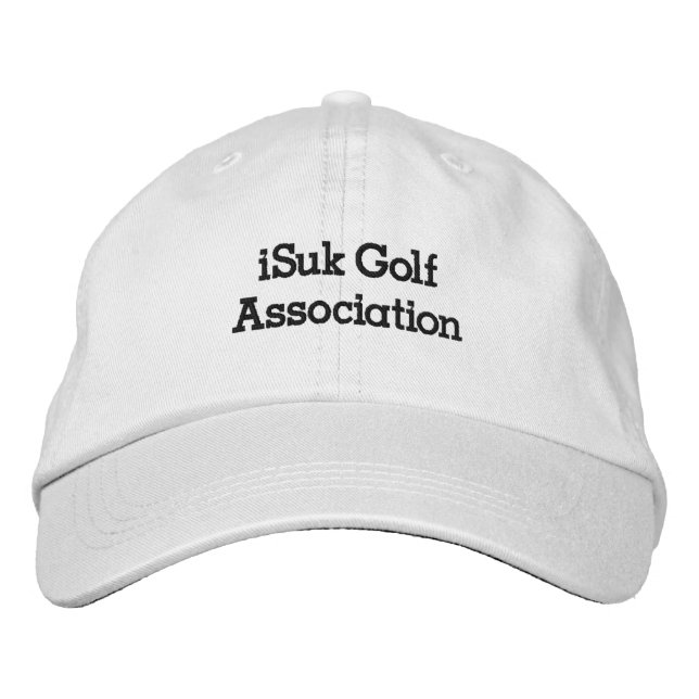iSuk Golf Association Hat Broderad Keps (Framsida)